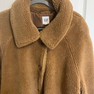 GAP Women's Brown Teddy Jacket